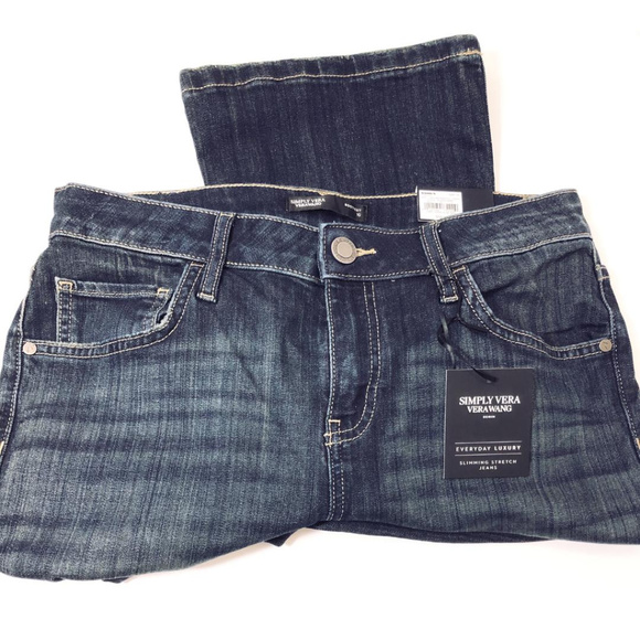 SOLD Simply Vera Wang Blue Midrise Bootcut Jeans - Picture 4 of 6